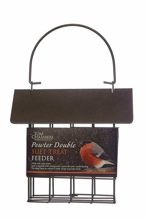 Pewter Double Suet Treat Feeder