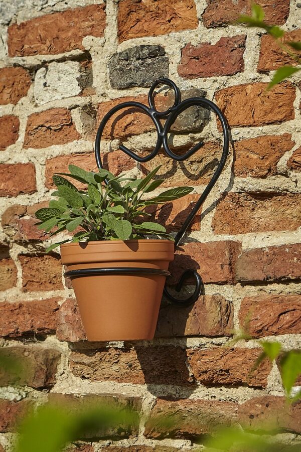 Black Amalfi Flower Pot Holder