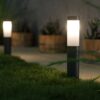 Solar Powered London XT Solar Post Light - Black Edition