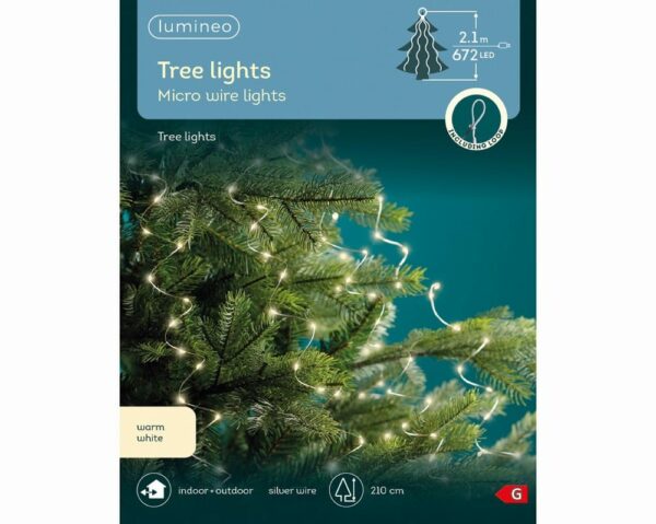 672 Warm White Bunch Sparkle Tree Lights