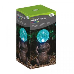 Gazing Frog Solar Figure