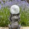 Gazing Frog Solar Figure - Image 2