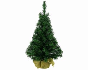 90cm Green Mini Tree In Jute Bag