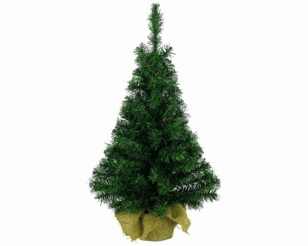 90cm Green Mini Tree In Jute Bag