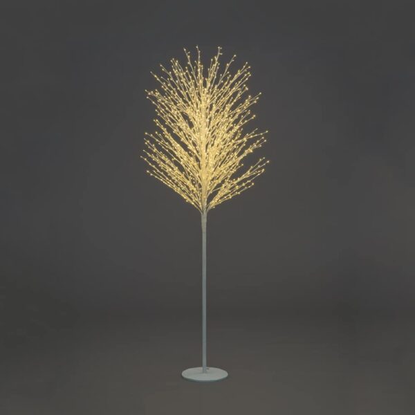 2.1m White Micro Dot Tree with 1,300 Warm White LEDs
