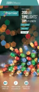 200 Battery Operated Multi-Coloured LED Timelights