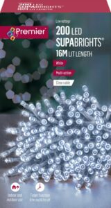 200 Multi Action Supabright White LED Clear Cable