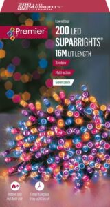 200 Mulit-Actions Rainbow Superbright Led Lights