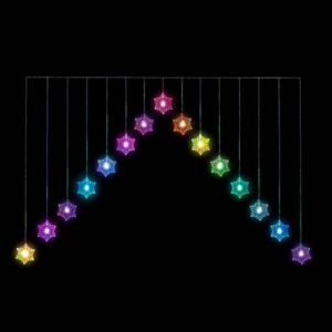 SNOWFLAKE V CURTAIN COLOUR CHANGING