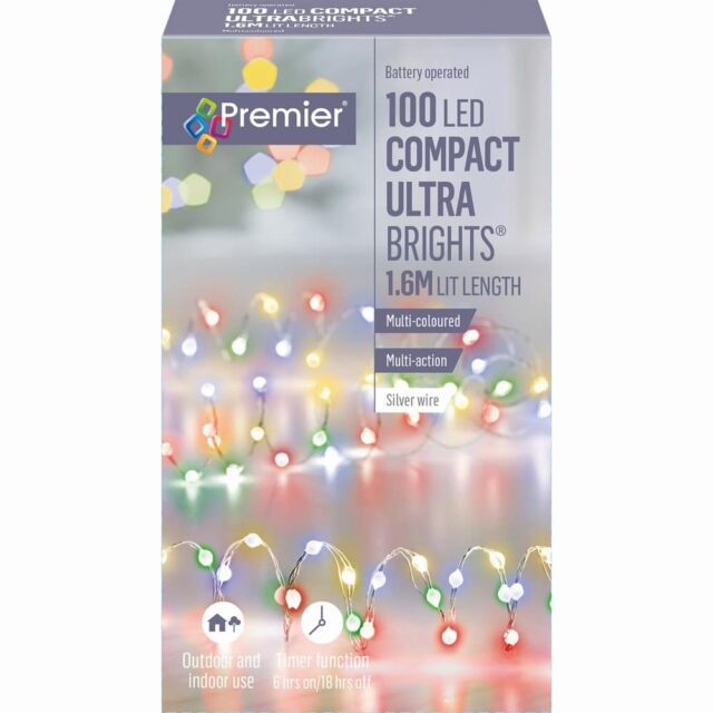 Compact Type Pin Light 100 Multi-Coloured LED Compact Pin Lights - Gordon Rigg