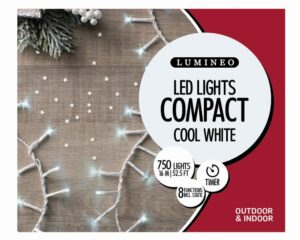 1000 LED Cool White Compact Twinkle Lights