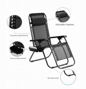 Blackspur Black Anti Gravity Recliner