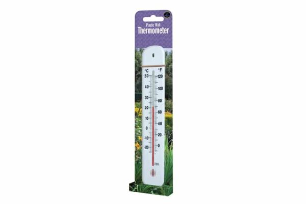 White Plastic Wall Thermometer