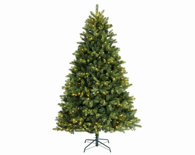7ft Pre-Lit Freiburg Green Pine Artificial Christmas Tree - Gordon Rigg