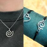 Silver Hammered Shapes Necklace & Bracelet Jewellery Workshop