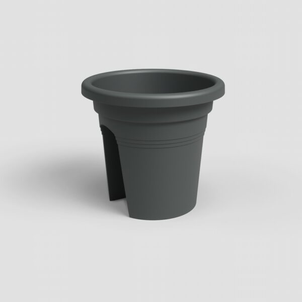 Anthracite Venezia Balcony Pot 30cm