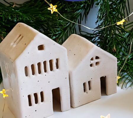 Christmas Village Scene - Clay Workshop
