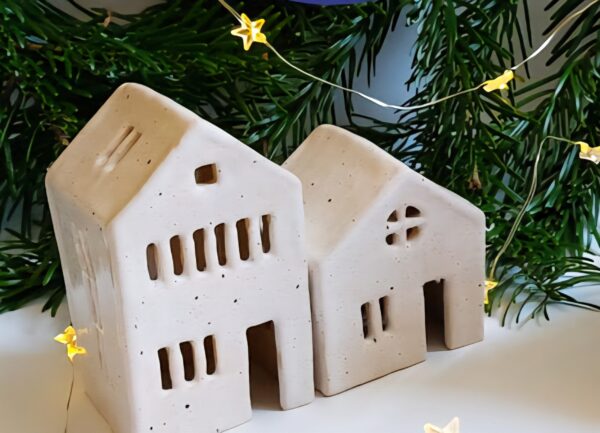 Christmas Village Scene - Clay Workshop