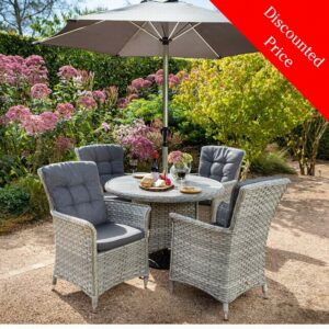 Heritage 4 Seater Round Dining Set (Ex-Display)