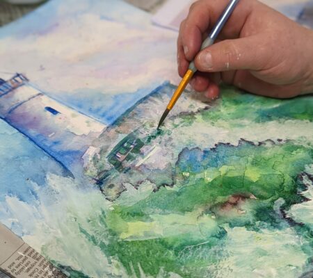 Atmospheric Seascapes in Watercolours