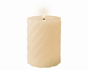 12cm LED Battery Operated Twisted Candle