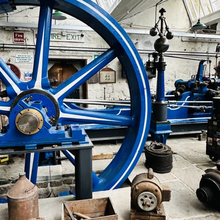 Marsden Stationary Steam Engine located in Rigg's Mill and Motor Museum