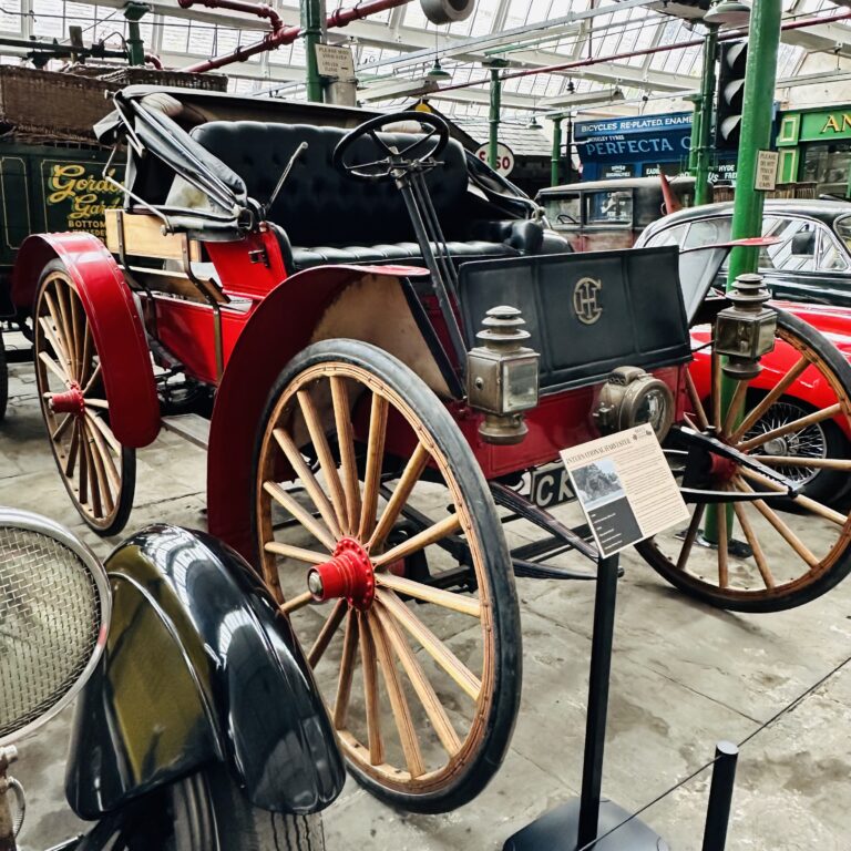 vintage car - International harvester on display in Rigg's Mill and Motor Museum