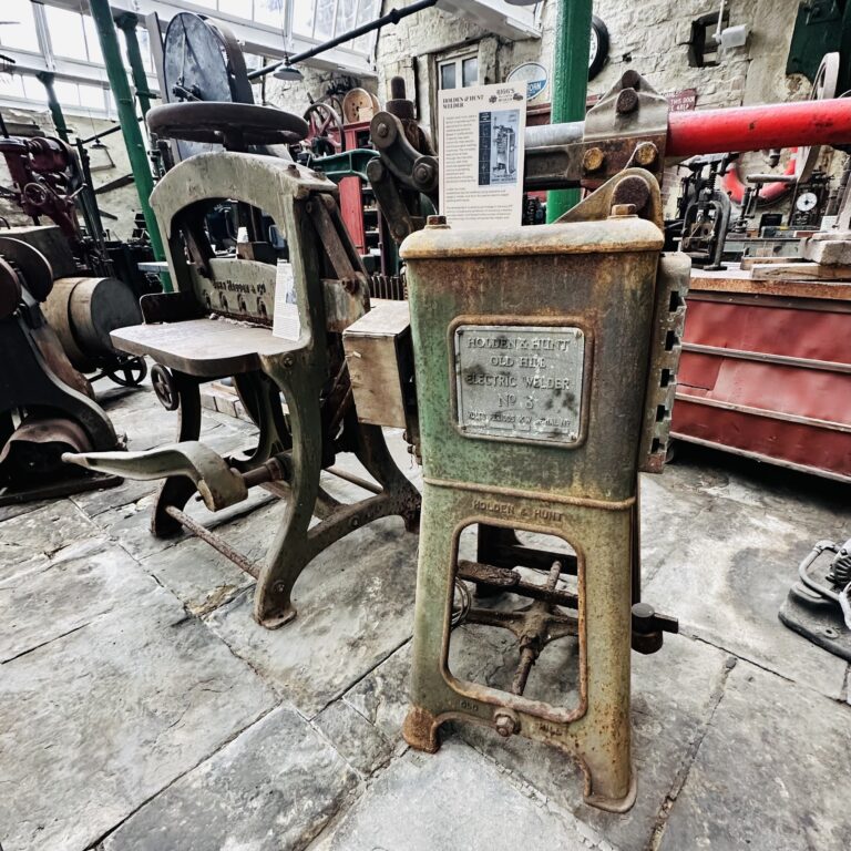 Vintage machinery on display in Rigg's Mill and Motor Museum