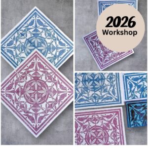 Beginners Lino Print Workshop Large Decorative Tile workshop