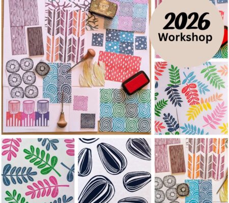 Beginners Lino Print Workshop Mark Making & Pattern Creating