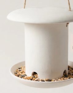 Clay bird feeder created at the sculpt your own bird feeder work shop