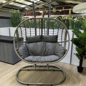Double Egg Chair Barnet Grey