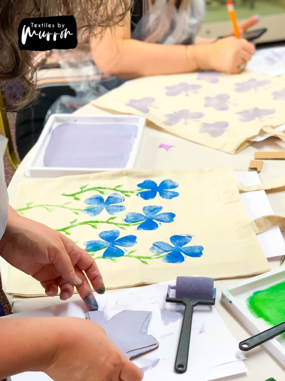 Print and stitch tote bag workshop – with Textiles by Murron