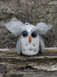 Needle Felted Owls
