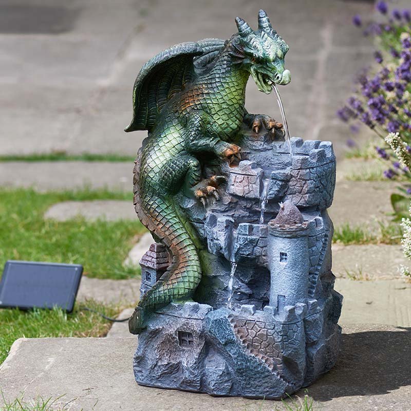 Dragon's Keep Solar Powered Fountain