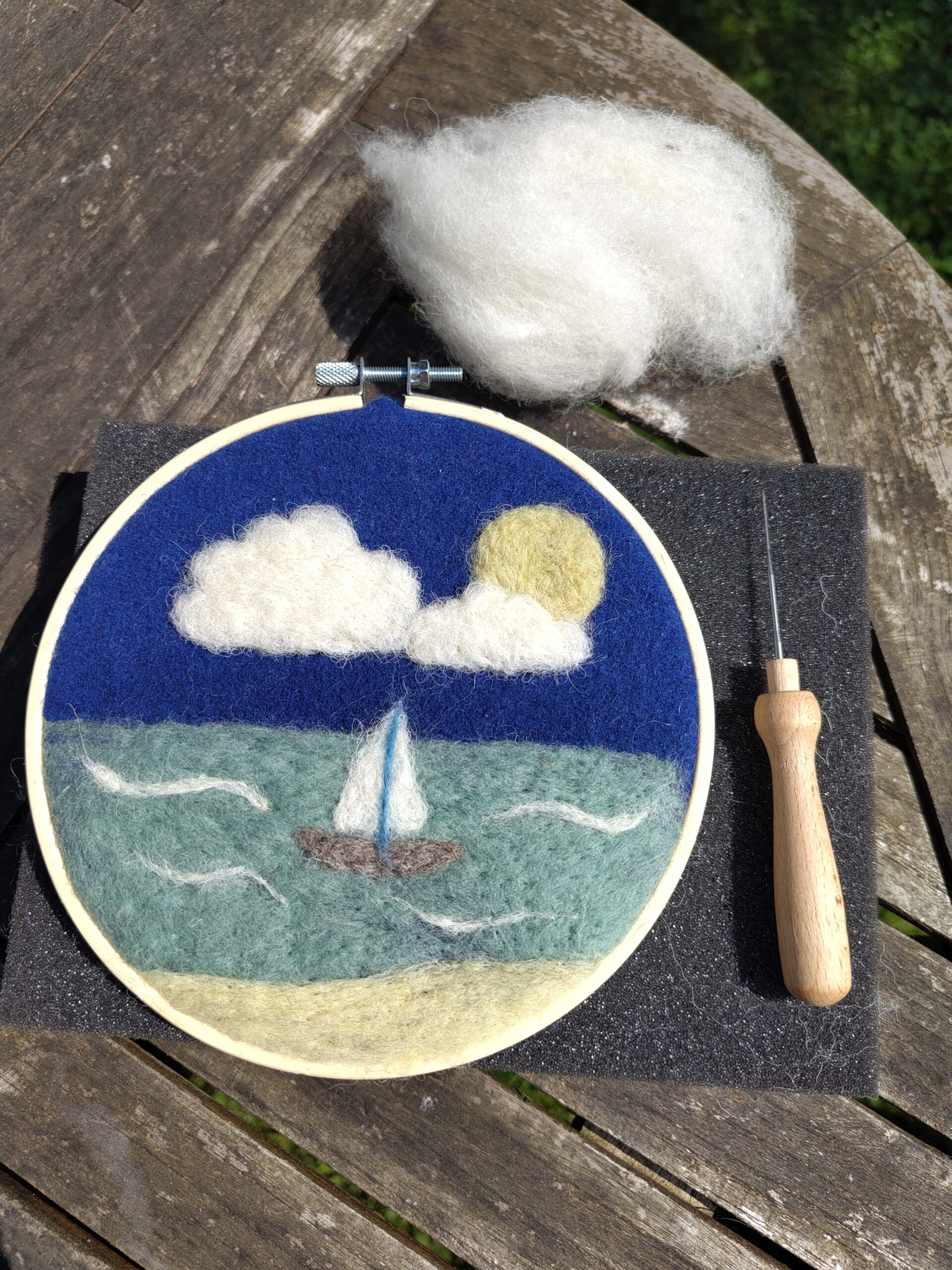Needle Felting Seaside Pictures