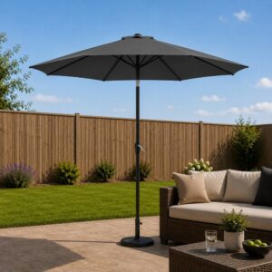 2.7m Charcoal Crank & Tilt Parasol