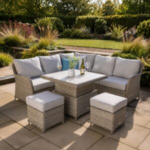 Eton Square Casual Dining Set (Adjustable Table)