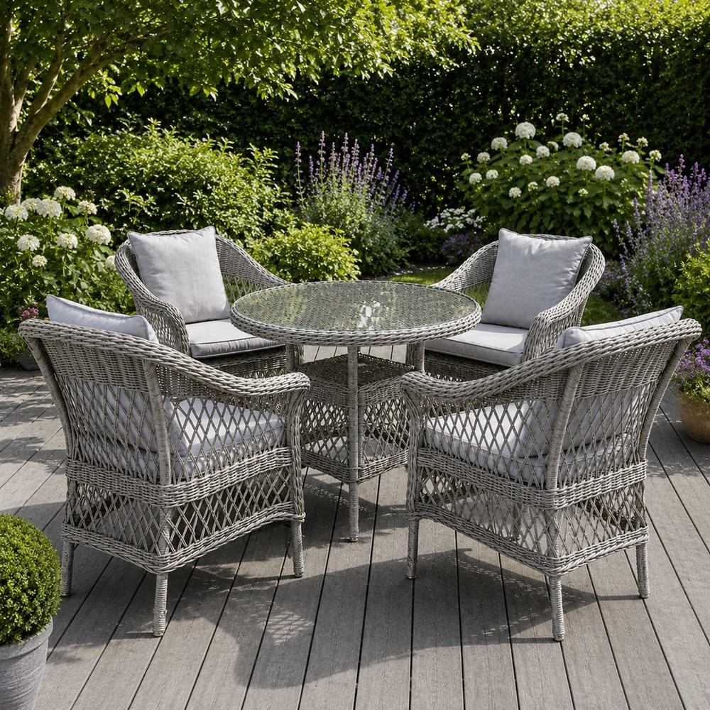 Serena 4 Seater Round Dining