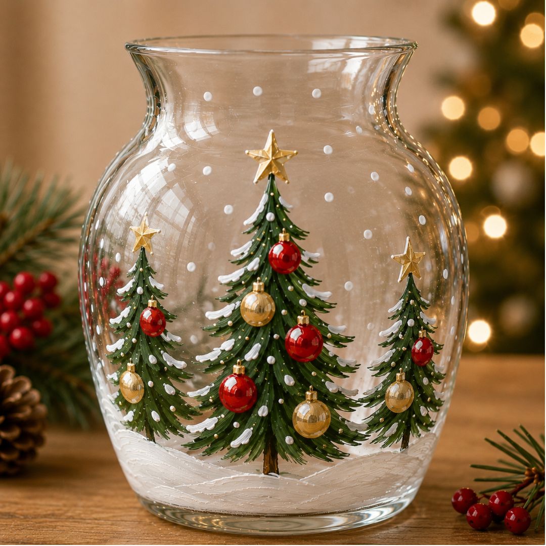 Christmas Vase Painting with Lunch