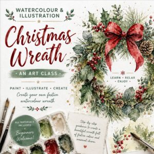 Watercolour And Illustration – Christmas Wreath