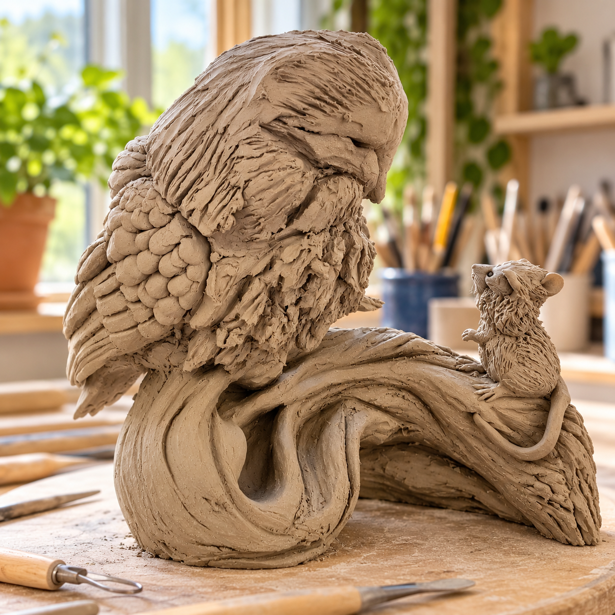 Owl Clay Sculpture – Full Weekend Clay Workshop