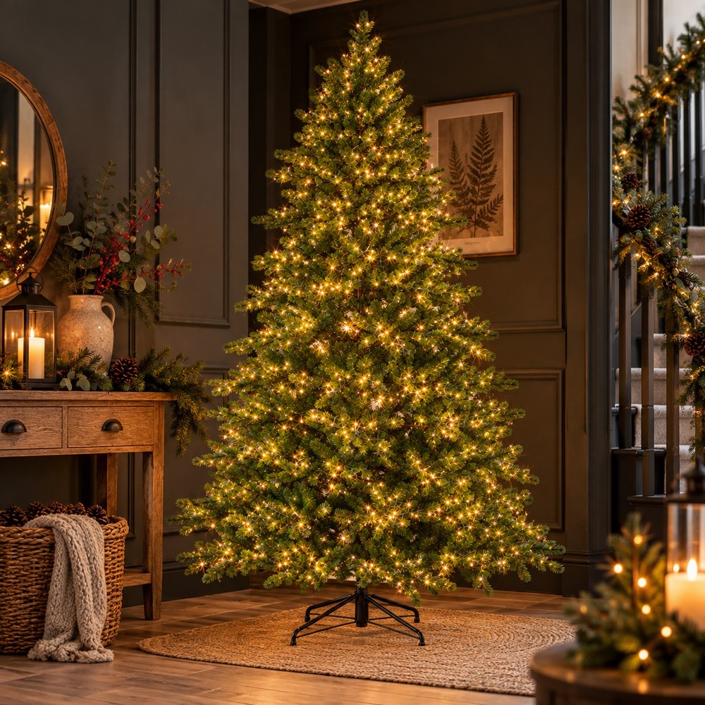 7ft Galloway Spruce LED Pre-Lit Christmas Tree